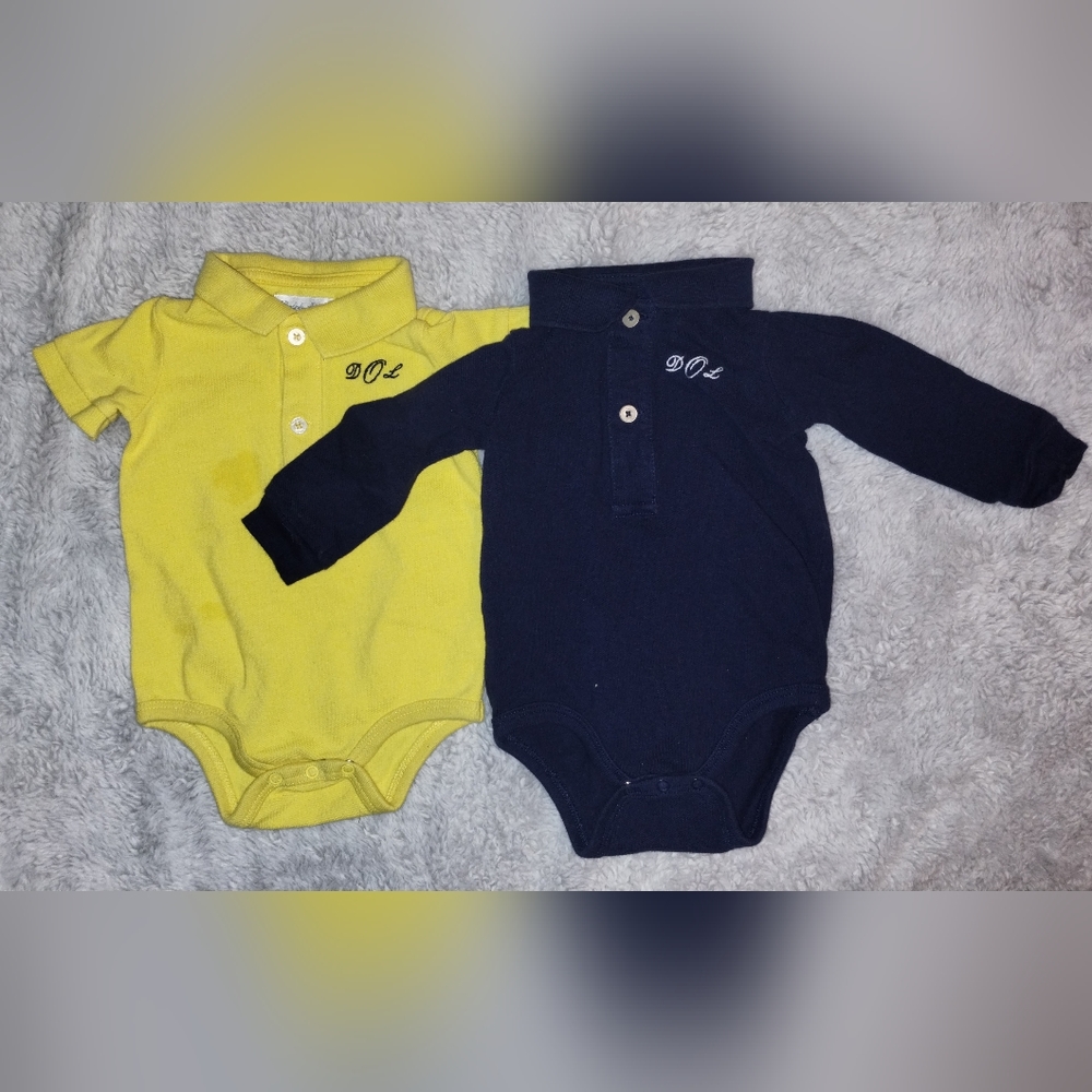 Ralph Lauren Monogram Onsies